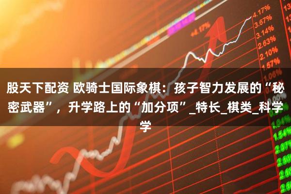 股天下配资 欧骑士国际象棋：孩子智力发展的“秘密武器”，升学路上的“加分项”_特长_棋类_科学
